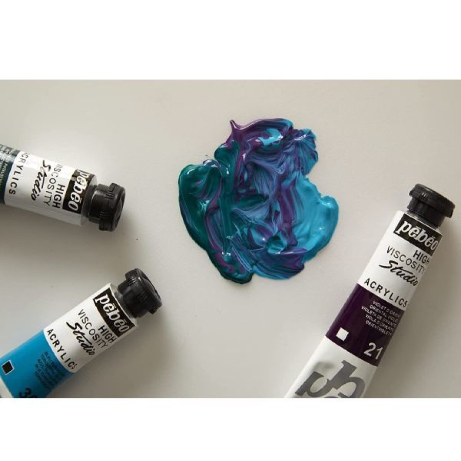 Peintures Creastore Peinture Acrylique Fine | Pack Studio Acrylics 10 Tubes 20Ml - Pebeo