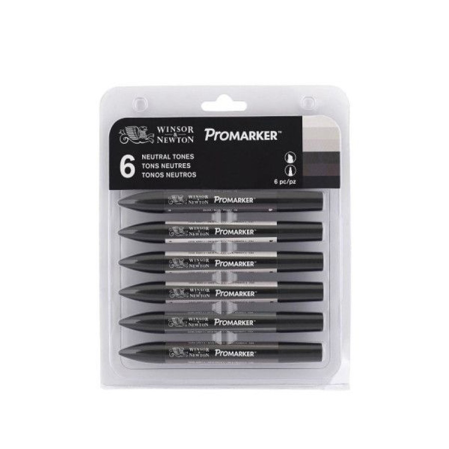 Dessin & Arts Graphiques Creastore Feutres A Alcool | Set De 6 Promarkers Tons Neutres