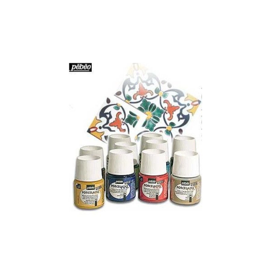 Loisirs Creatifs Creastore Peinture Sur Porcelaine | Porcelaine 150 - Couleurs Pour Porcelaine - Pebeo