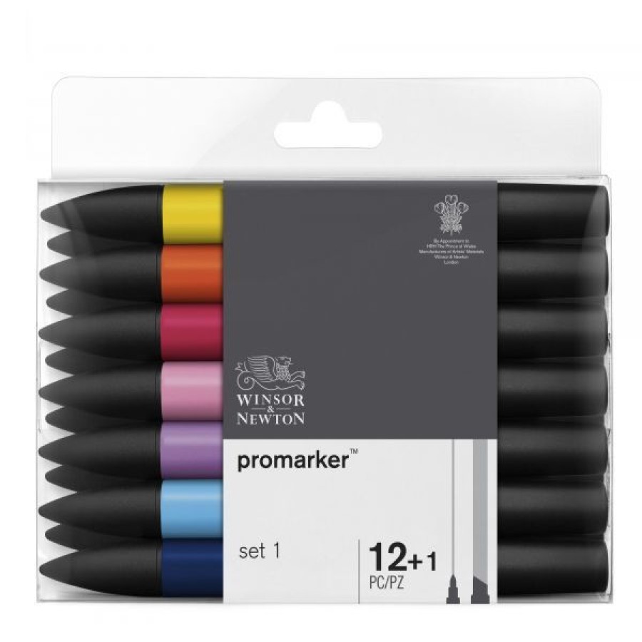 Dessin & Arts Graphiques Creastore Feutres A Alcool | Set De 12 Promarkers + Blender Offert - Set N°1