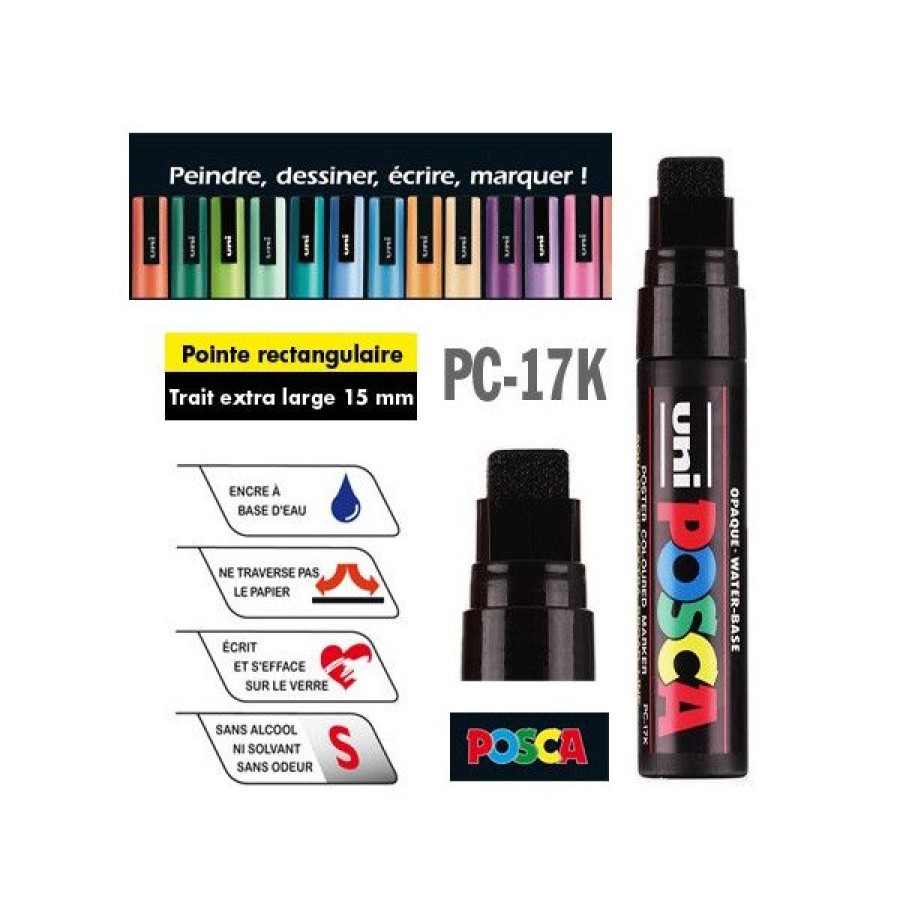 Dessin & Arts Graphiques Creastore Posca | Marqueur Posca Pc-17K, Pointe Extra Large 15 Mm