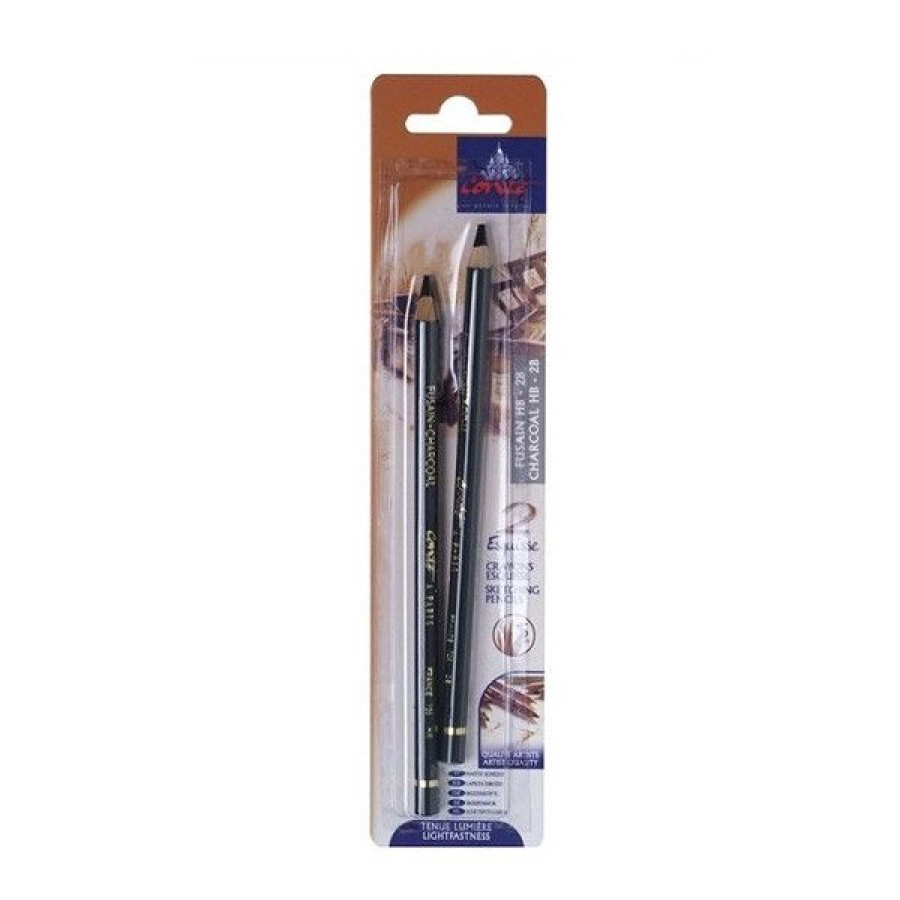 Dessin & Arts Graphiques Creastore Fusains Sanguines | Set De 2 Crayons Fusains Hb/2B Conte