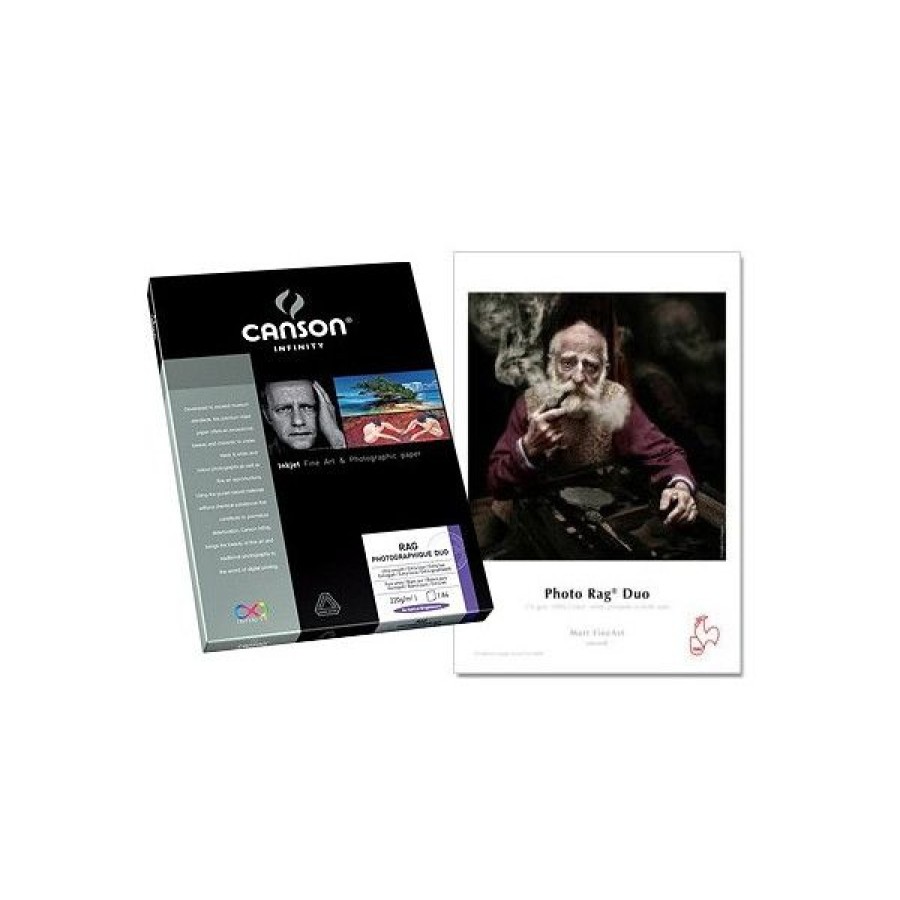 Papiers Creastore | Papier Photo Infinity Rag Duo - 220 Gr - Canson