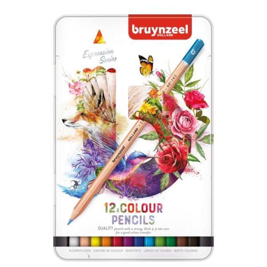 Dessin & Arts Graphiques Creastore Crayons De Couleurs | Boite De 12 Crayons De Couleur - Bruynzeel