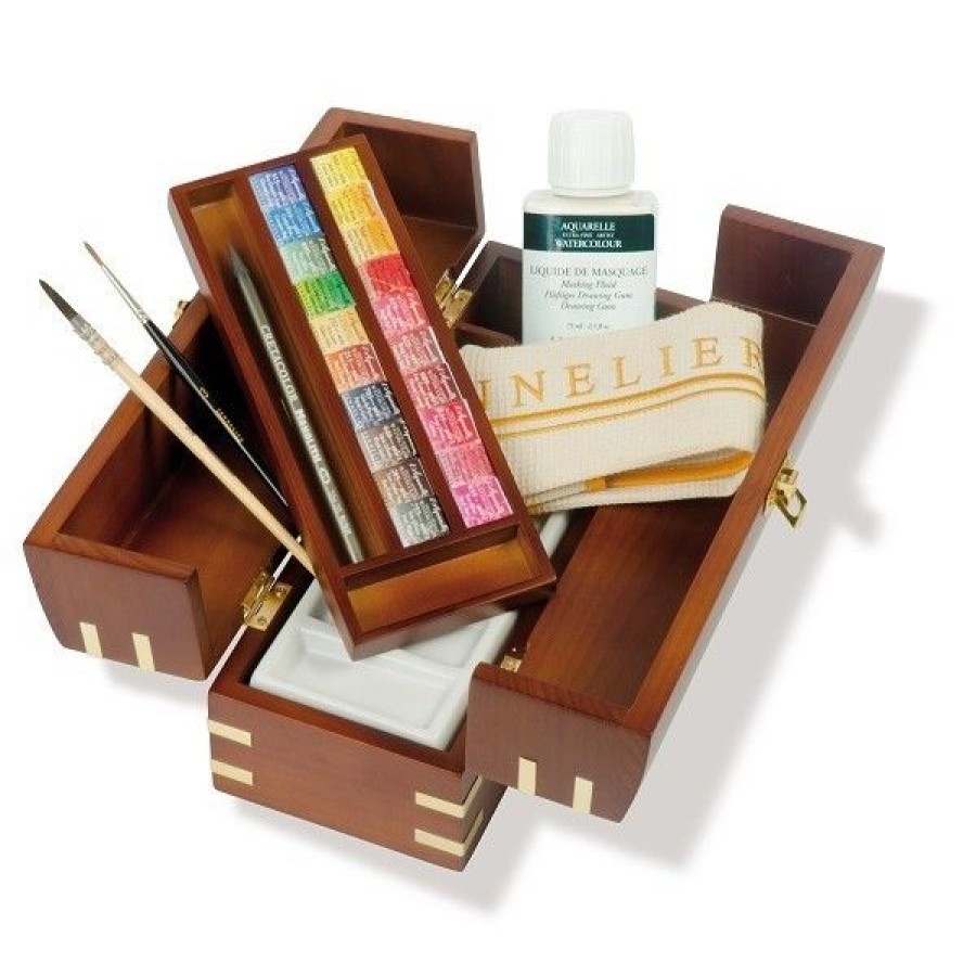 Peintures Creastore Peinture Aquarelle Extra&Fine | Coffret Aquarelle "La Route Des Indes" - 20 Demi-Godets - Sennelier