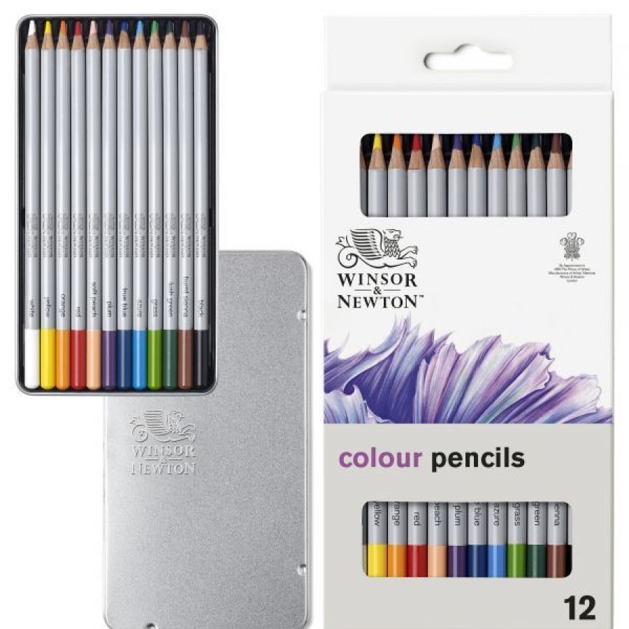 Dessin & Arts Graphiques Creastore Crayons De Couleurs | Boite De 12 Crayons De Couleur - Winsor & Newton