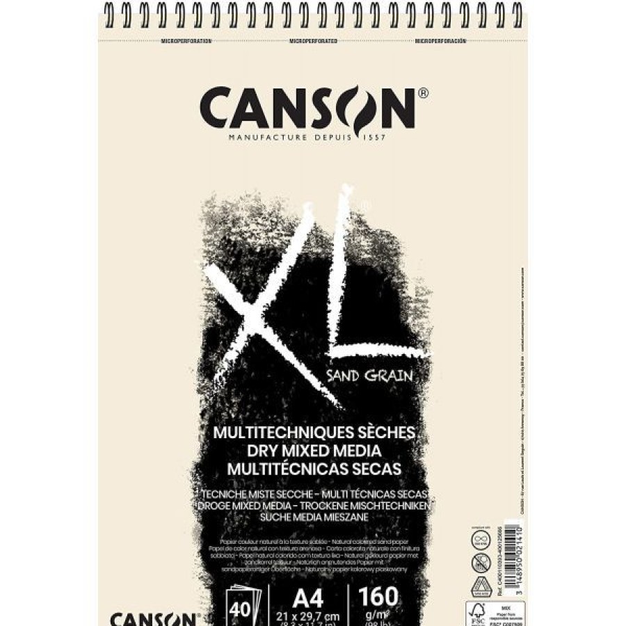 Papiers Creastore Papiers Dessin | Bloc Canson Xl - Multi-Techniques Seches