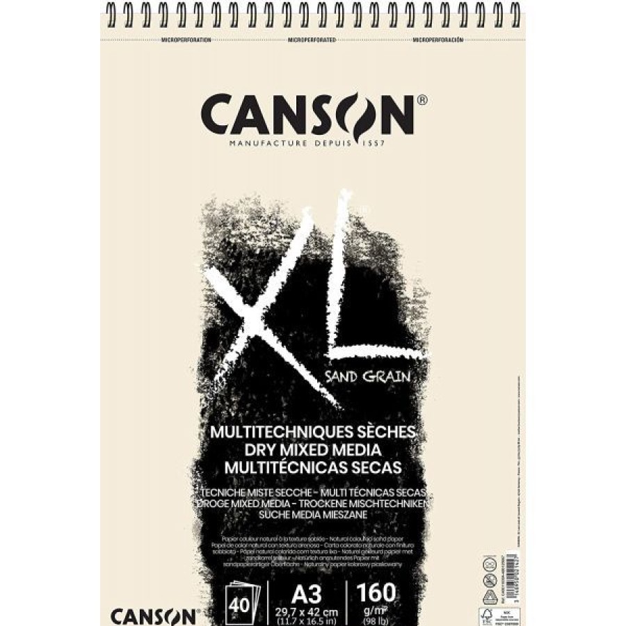 Papiers Creastore Papiers Dessin | Bloc Canson Xl - Multi-Techniques Seches