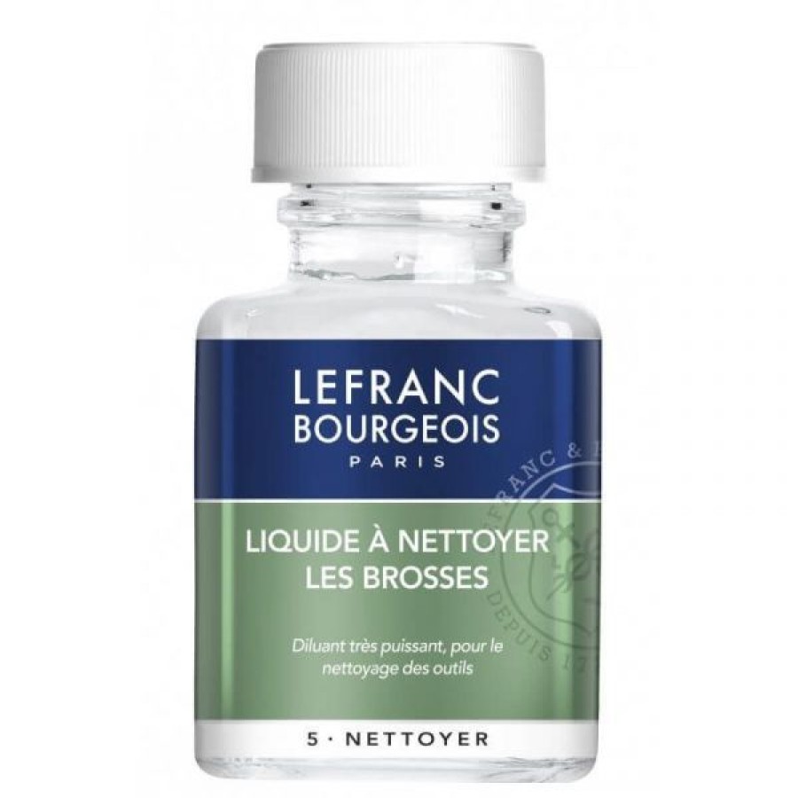 Peintures Creastore Mediums & Vernis Peinture A L'Huile | Liquide A Nettoyer Les Brosses Pour Huile Et Vernis - 75Ml - Lefranc & Bourgeois