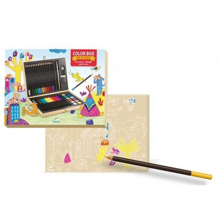 Dessin & Arts Graphiques Creastore Crayons De Couleurs | Mallette D'Artiste Djeco