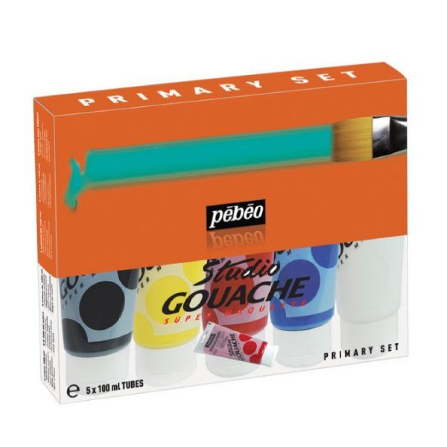 Peintures Creastore | Pack De 5 Tubes Studio Gouache 100Ml - Pebeo