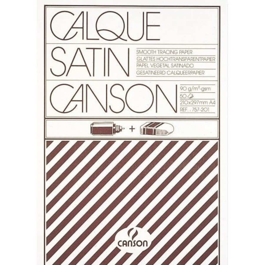 Papiers Creastore Papiers Calques | Bloc Calque Satin 90/95Gr - Canson