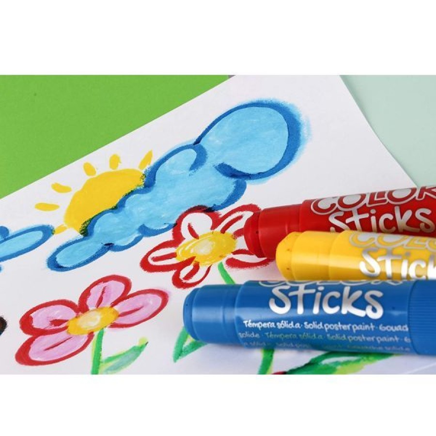 Peintures Creastore | Set De 6 Sticks De Gouache Solide