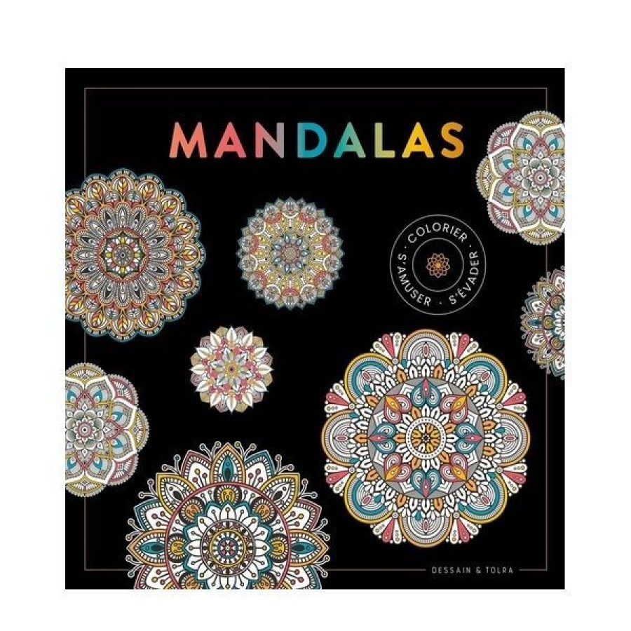 Loisirs Creatifs Creastore Livres Coloriage & Mandala | Black Coloriage - Mandalas - Livre