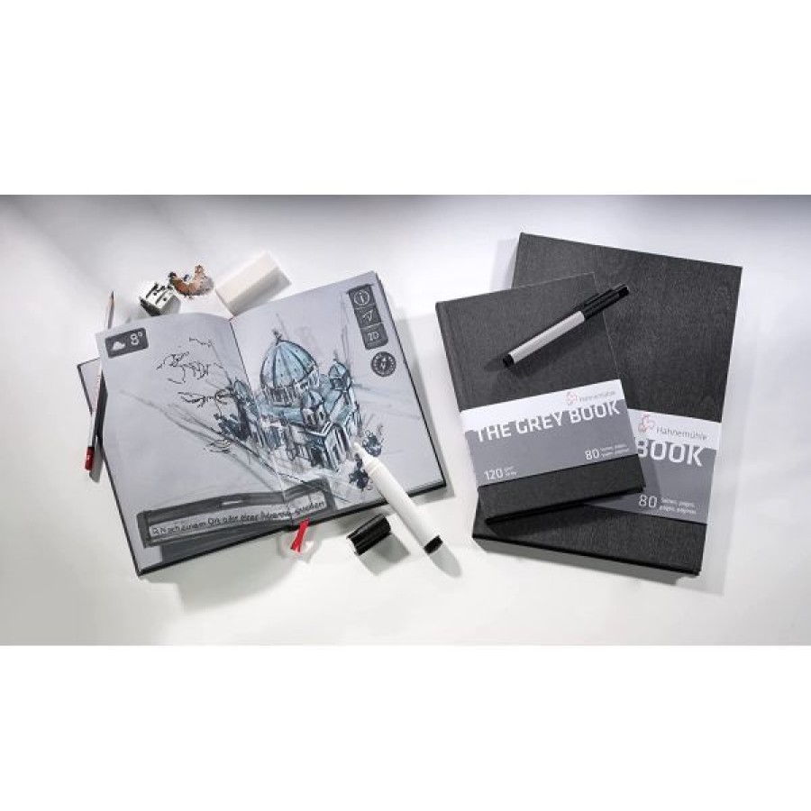 Papiers Creastore Blocs A Croquis | Carnet The Grey Book - Hahnemuhle