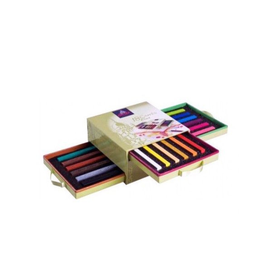 Dessin & Arts Graphiques Creastore Pastels Secs Craies | Assortiment De 18 Carres Couleur - Conte A Paris