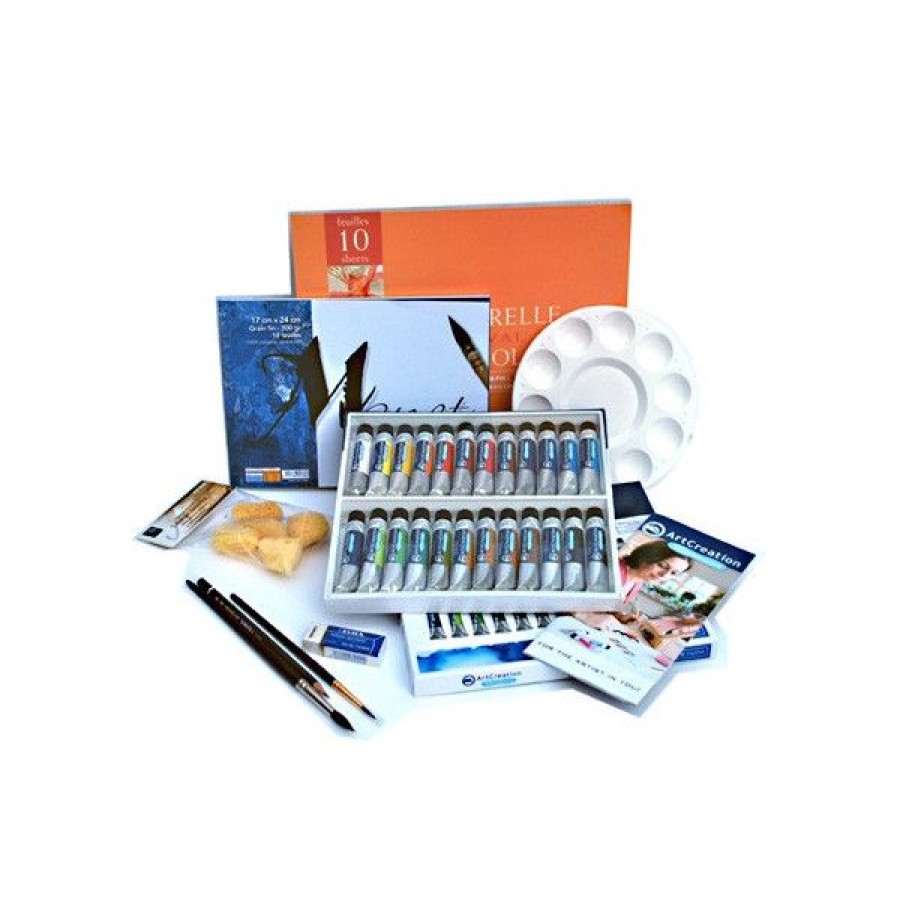 Peintures Creastore Peinture Aquarelle Fine | Kit Peinture Aquarelle Debutant