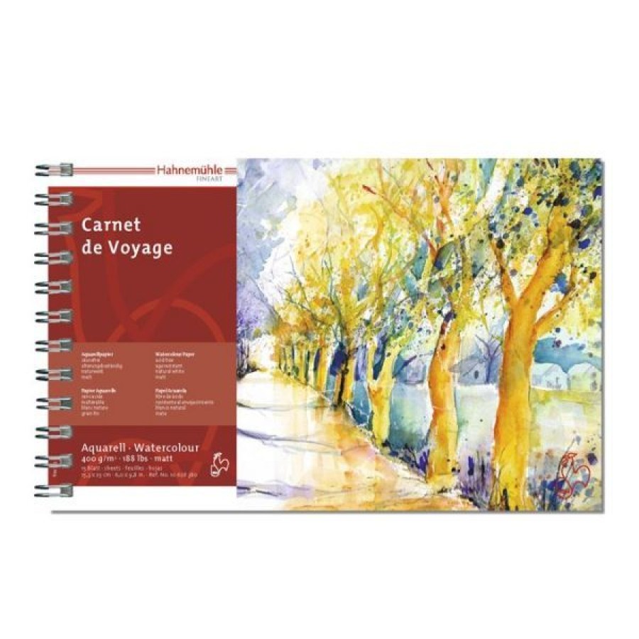 Papiers Creastore Papiers Peinture Aquarelle | Carnet De Voyage Aquarelle - 400Gr - Hahnemuhle