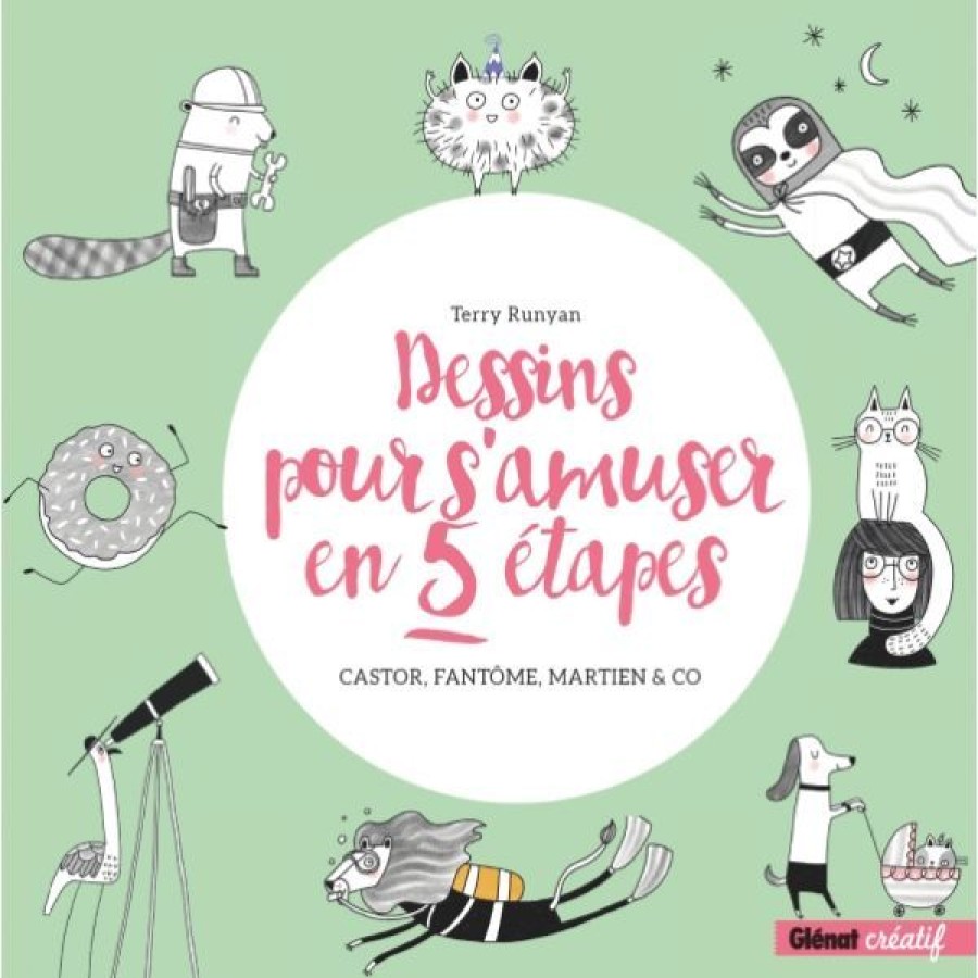 Dessin & Arts Graphiques Creastore Livres Dessin | Dessins Pour S'Amuser En 5 Etapes - Livre