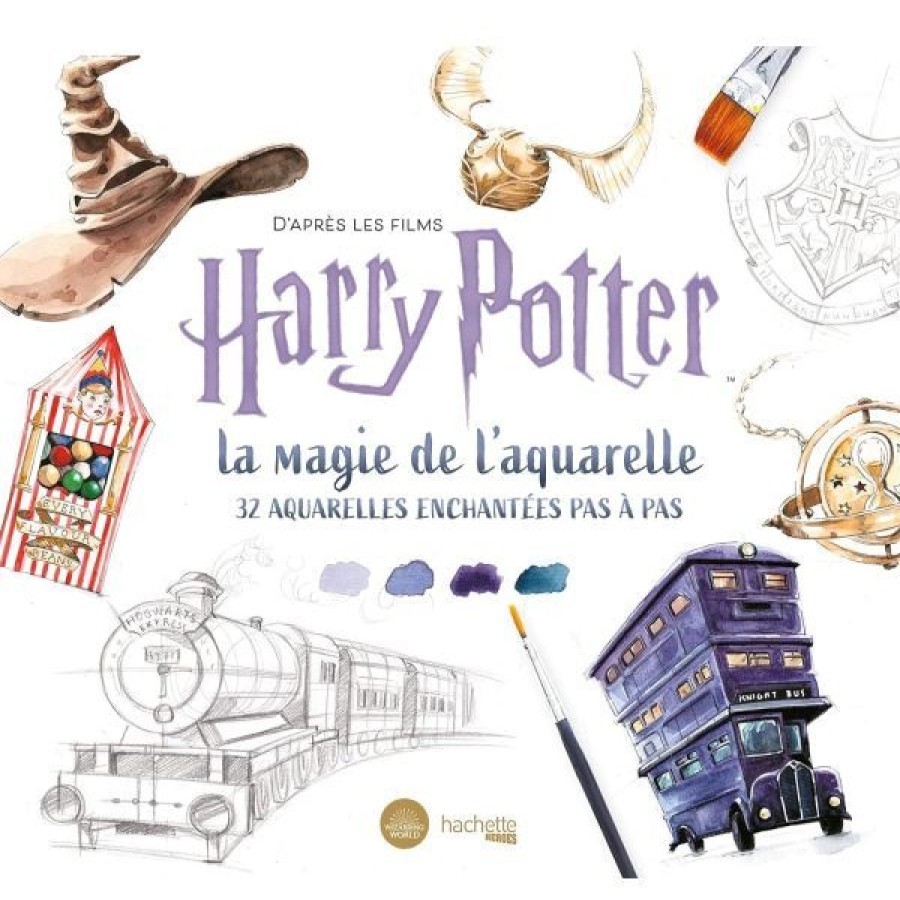 Peintures Creastore Livres Aquarelle | La Magie De L'Aquarelle Harry Potter - Livre