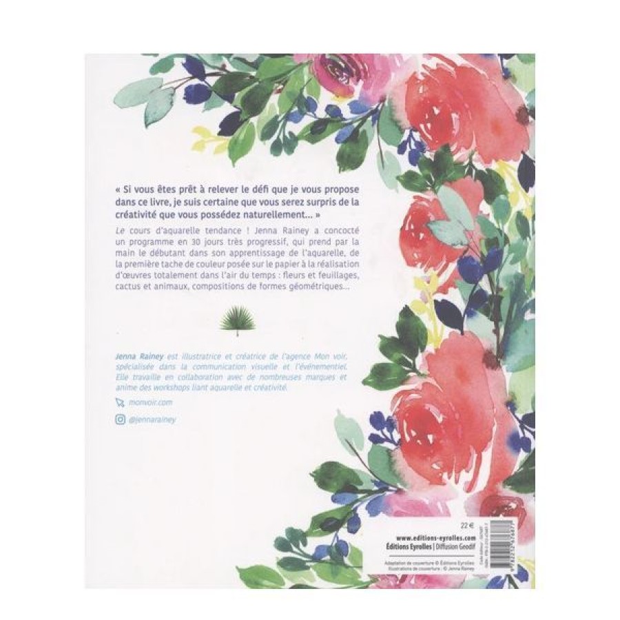 Peintures Creastore Livres Aquarelle | Mon Cours D'Aquarelle En 30 Jours - Livre