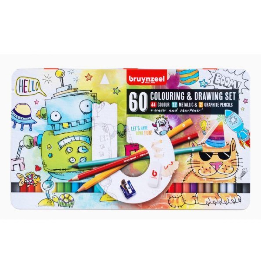 Dessin & Arts Graphiques Creastore Crayons De Couleurs | Set De Dessin Et Coloriage - Bruynzeel