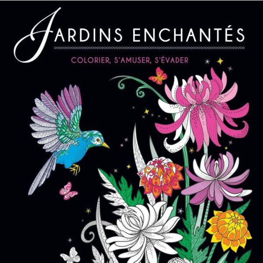 Loisirs Creatifs Creastore Livres Coloriage & Mandala | Coloriage Jardins Enchantes - Livre