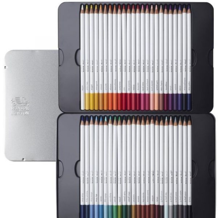 Dessin & Arts Graphiques Creastore Crayons Aquarellables | Boite De 48 Crayons De Couleur Aquarellables - Winsor & Newton