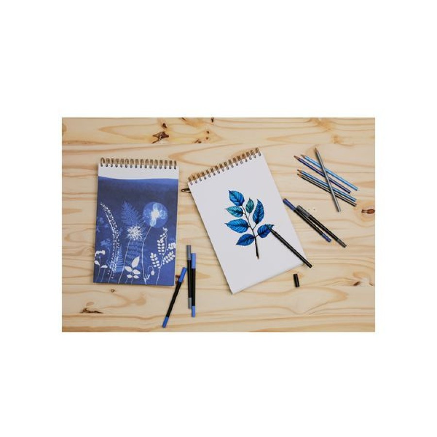 Papiers Creastore Papiers Dessin | Carnet Multi-Techniques Cyanotype - Clairefontaine