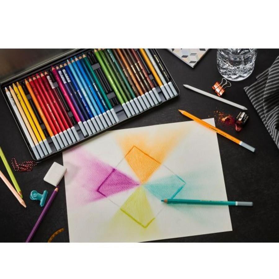 Dessin & Arts Graphiques Creastore Pastels Secs Craies | Boite De Crayons Pastels Carbothello - Stabilo