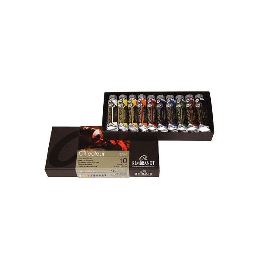 Peintures Creastore Peinture A L'Huile Extra&Fine | Boite De 10 Tubes De Peinture Huile Extra Fine Rembrandt