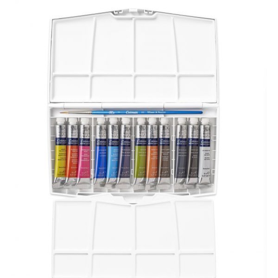 Peintures Creastore Peinture Aquarelle Fine | Boite Aquarelle Cotman 12 Tubes 8Ml - Winsor & Newton