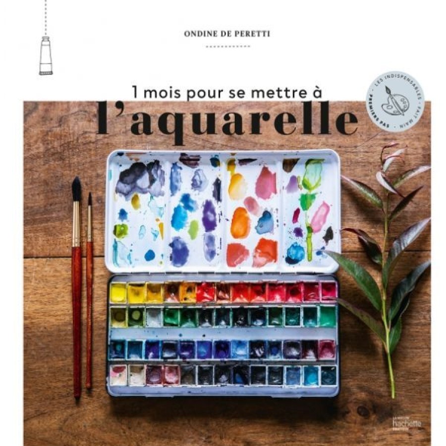 Peintures Creastore Livres Aquarelle | 1 Mois Pour Se Mettre A L'Aquarelle - Livre