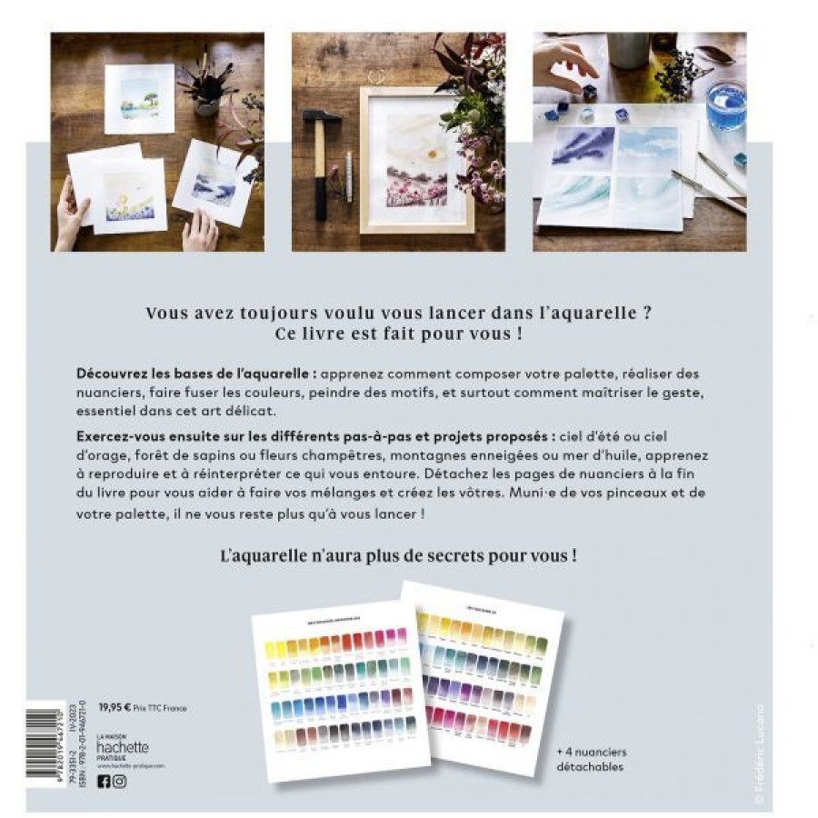 Peintures Creastore Livres Aquarelle | 1 Mois Pour Se Mettre A L'Aquarelle - Livre