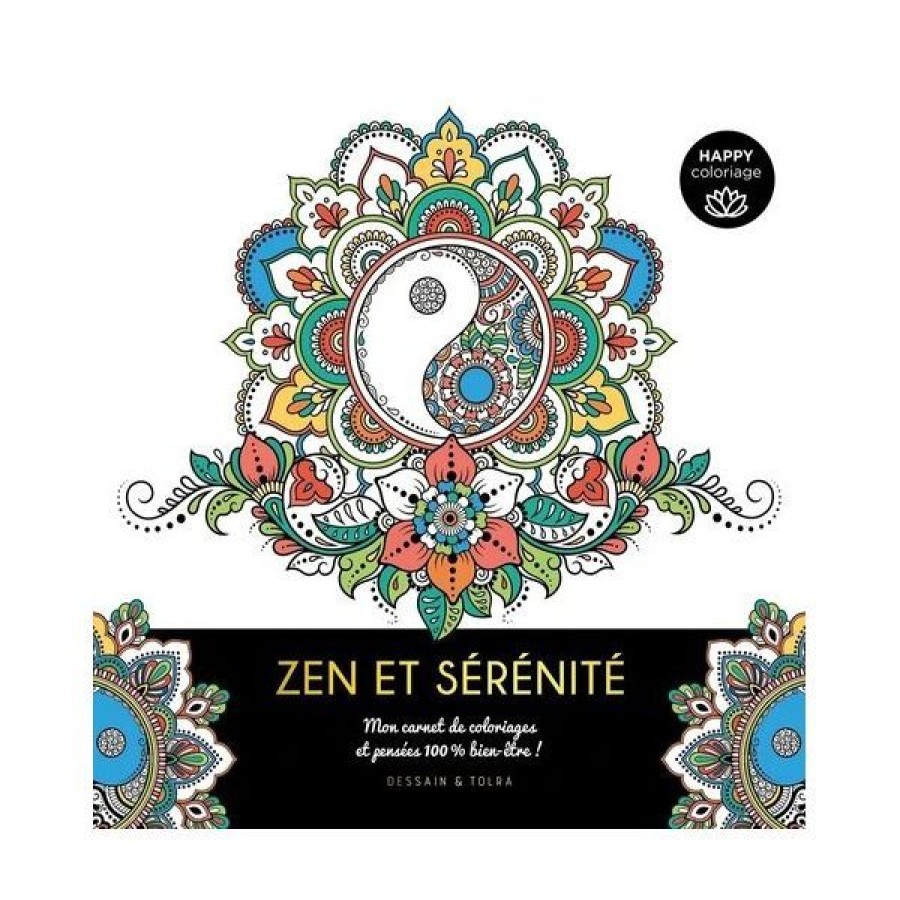 Loisirs Creatifs Creastore Livres Coloriage & Mandala | Livre Happy Coloriage - Zen Et Serenite