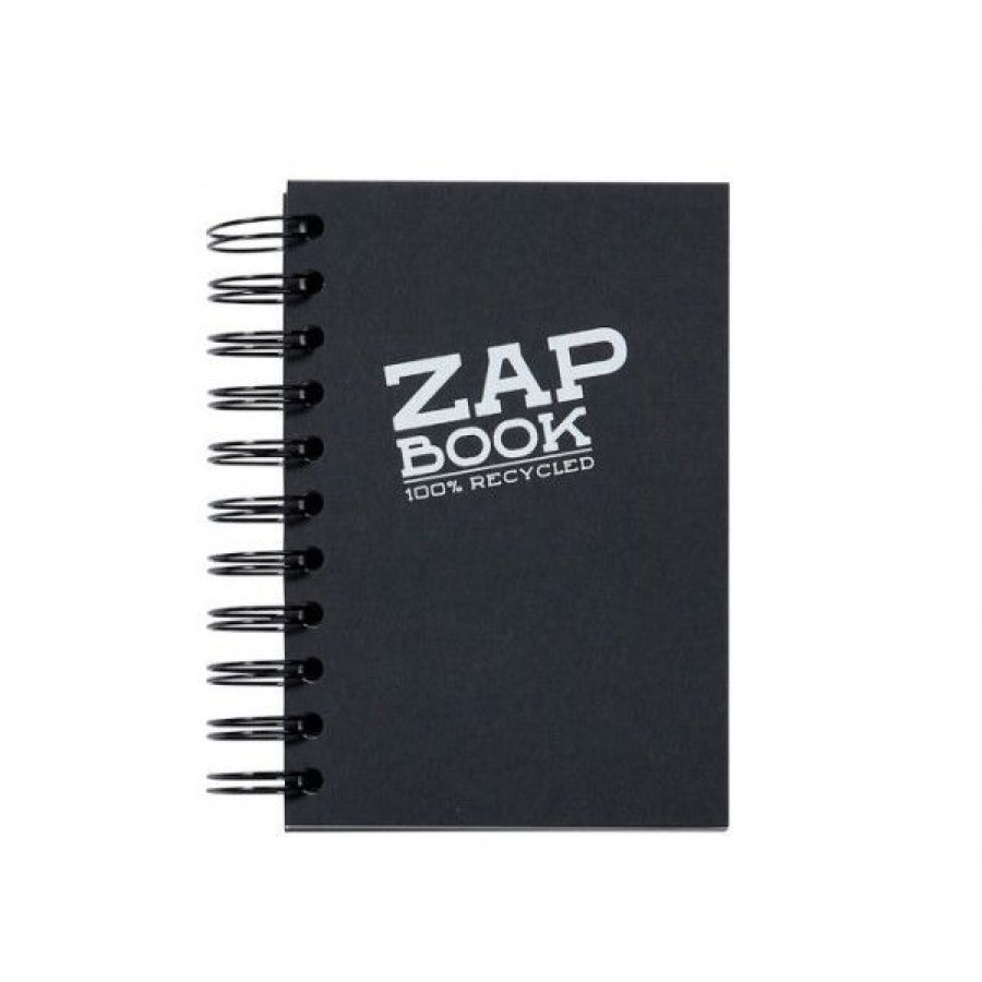 Papiers Creastore Blocs A Croquis | Zap Book Noir - 160 Feuilles 80Gr - Clairefontaine