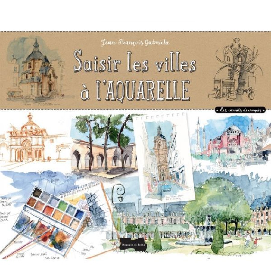 Peintures Creastore Livres Aquarelle | Saisir Les Villes A L'Aquarelle - Livre