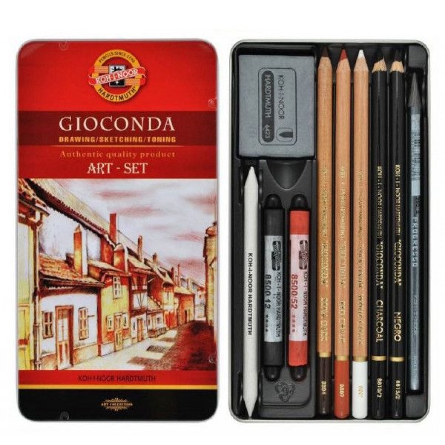 Dessin & Arts Graphiques Creastore Fusains Sanguines | Set Artiste Gioconda