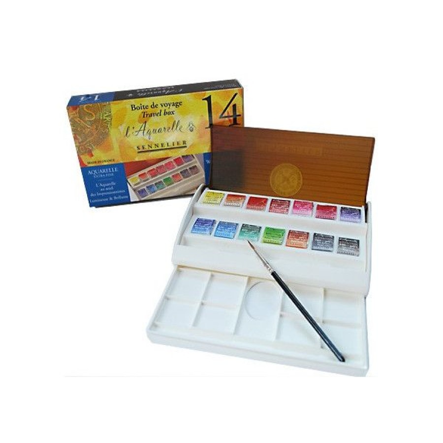 Peintures Creastore Peinture Aquarelle Extra&Fine | Boite De Voyage Aquarelle Extra Fine Sennelier