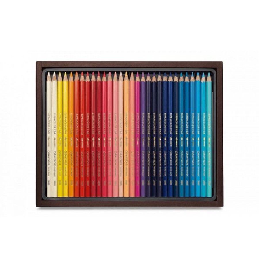 Dessin & Arts Graphiques Creastore Crayons Aquarellables | Coffret 60 Crayons Supracolor Soft Aquarelle - Caran D'Ache