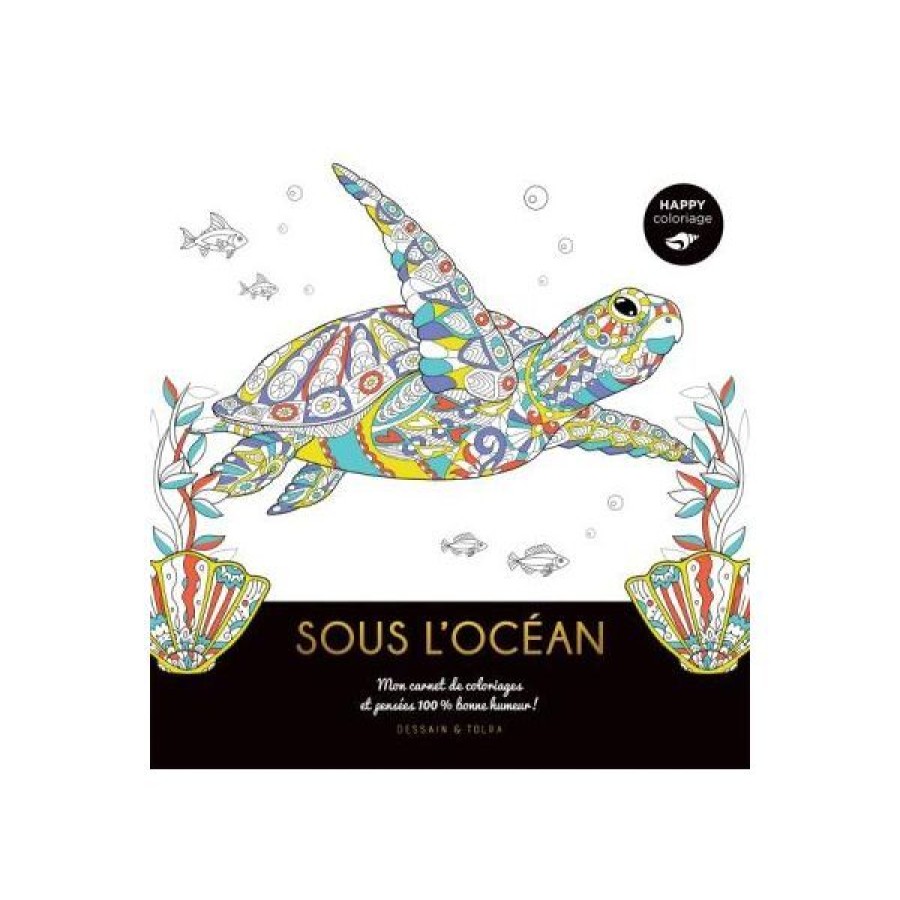 Loisirs Creatifs Creastore Livres Coloriage & Mandala | Happy Coloriage - Sous L'Ocean - Livre