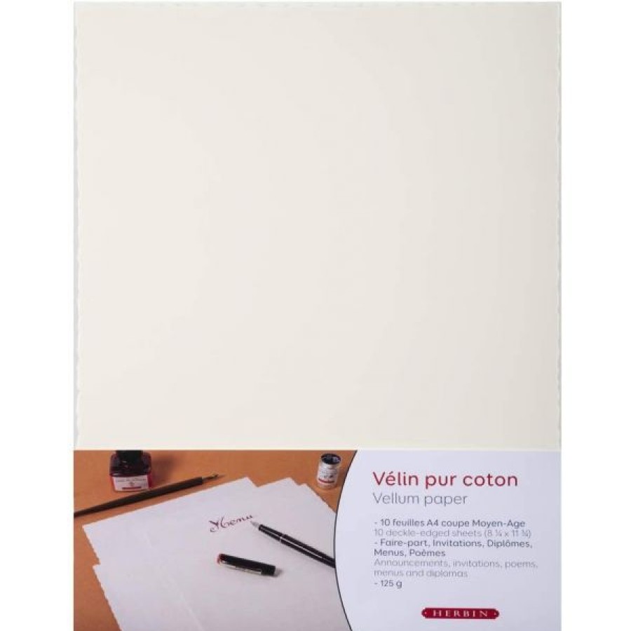 Papiers Creastore | Feuilles Velin Pur Coton A4 - Herblin