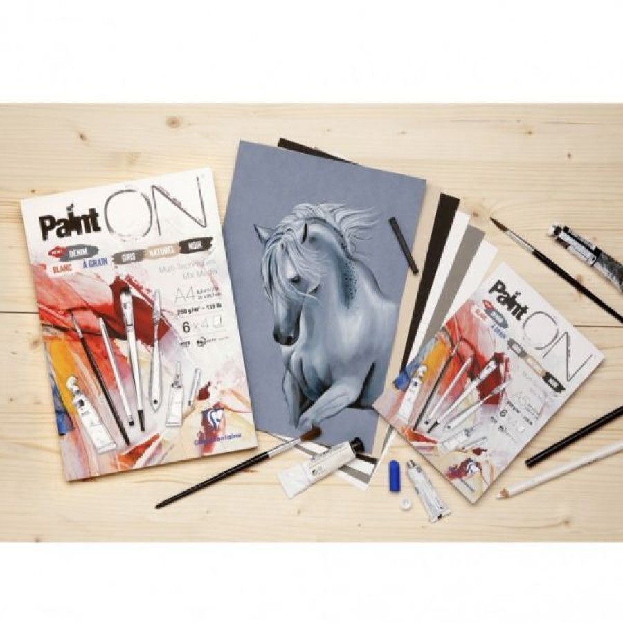 Papiers Creastore Blocs A Croquis | Bloc Paint'On Assortiment - Clairefontaine