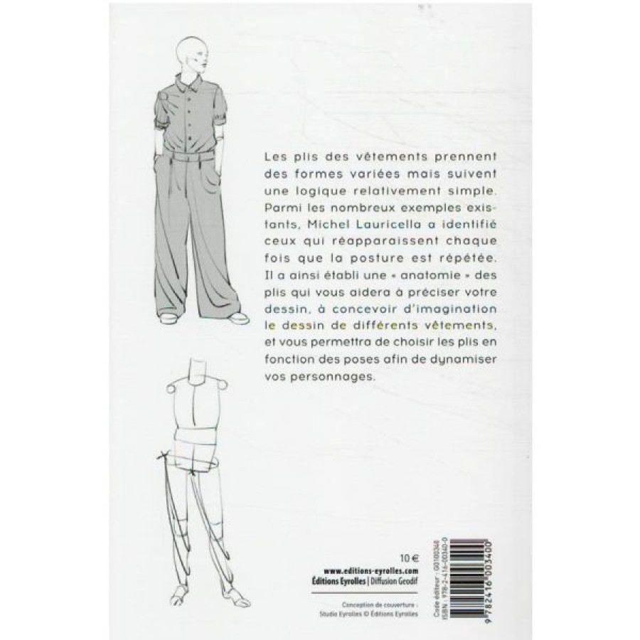 Dessin & Arts Graphiques Creastore Livres Dessin | Morpho - Anatomie Des Plis De Vetements - Livre