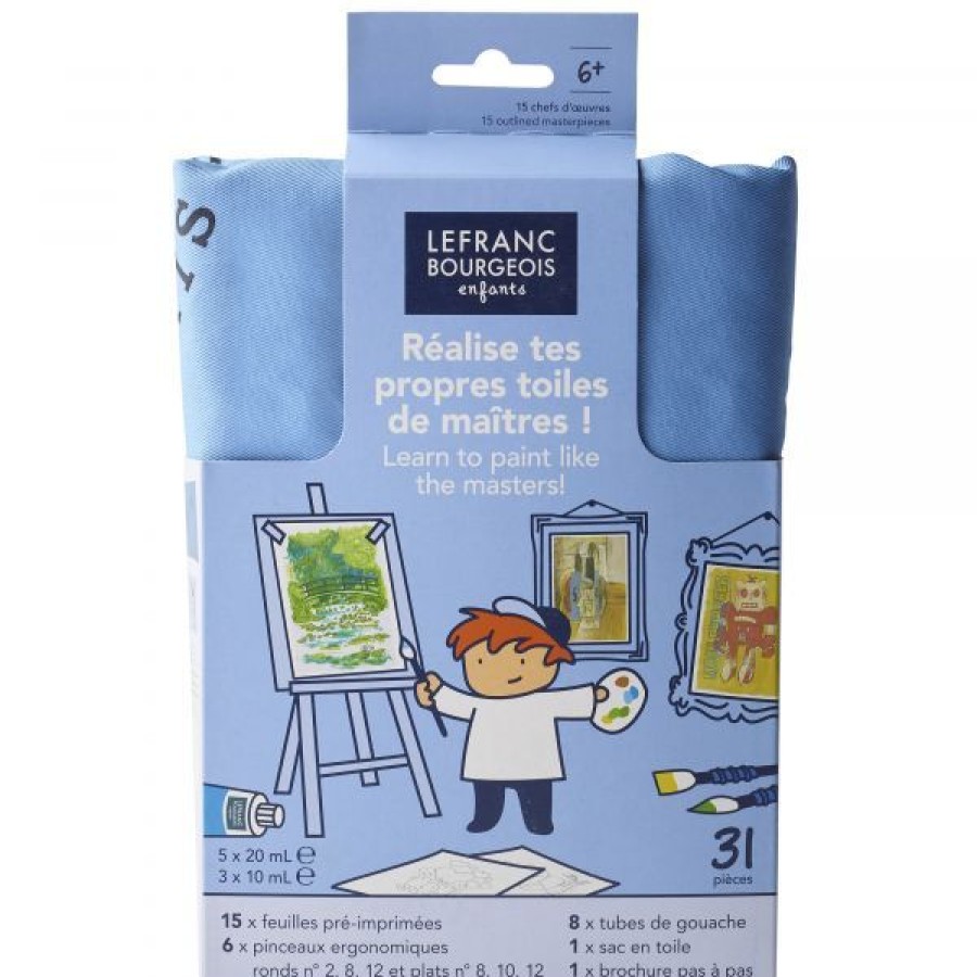 Loisirs Creatifs Creastore Peinture Pour Enfant | Set Mon Petit Chef D'Oeuvre - Lefranc Bourgeois