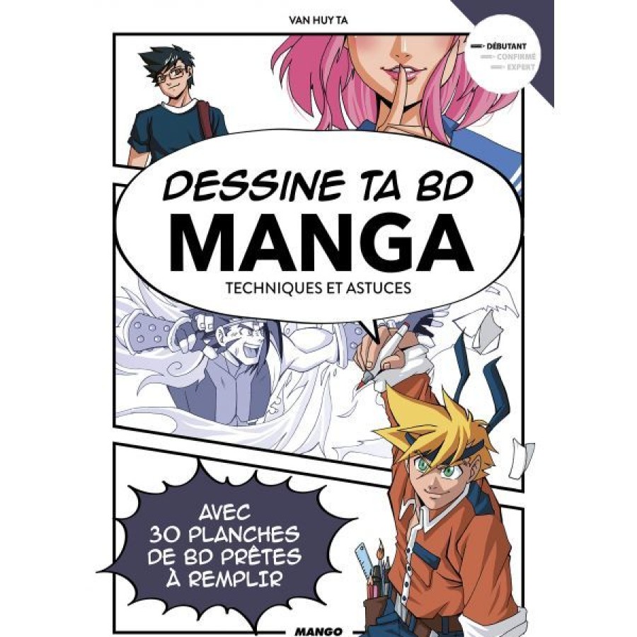 Dessin & Arts Graphiques Creastore Livres Dessin Mangas | Dessine Ta Bd Manga - Livre