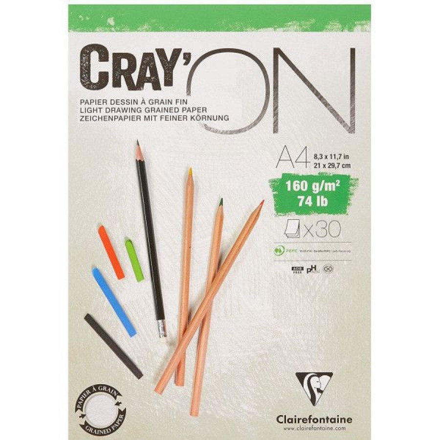 Papiers Creastore Papiers Dessin | Bloc Cray'On 160Gr - Clairefontaine