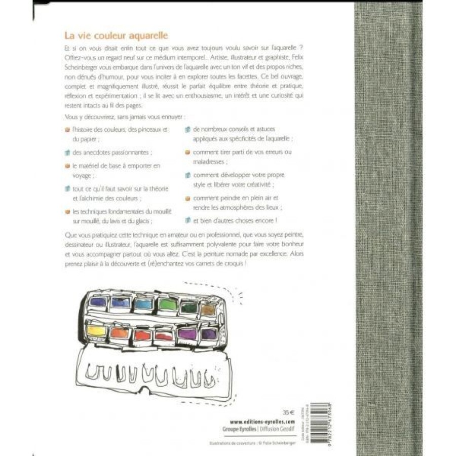 Peintures Creastore Livres Aquarelle | Croquis Urbain A L'Aquarelle - Livre