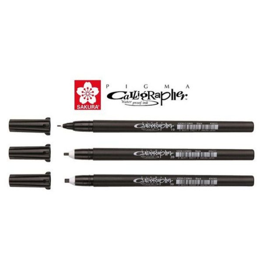 Dessin & Arts Graphiques Creastore Feutres | Set De 3 Pigma Calligrapher- Calligraphie