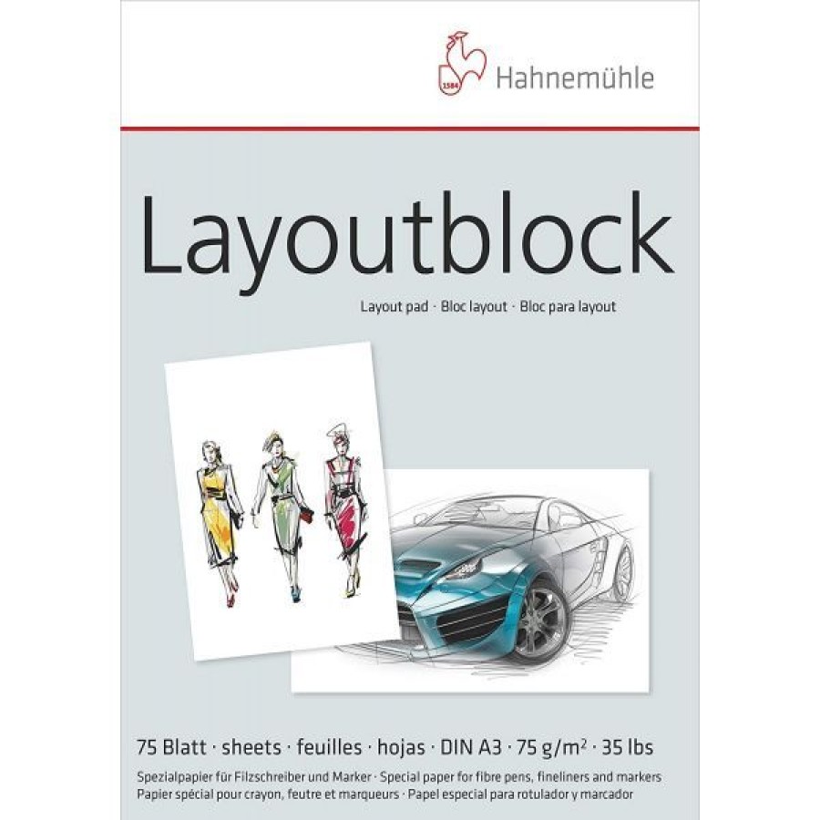 Papiers Creastore Papiers Layout & Marqueur | Bloc Layout Hahnemuhle